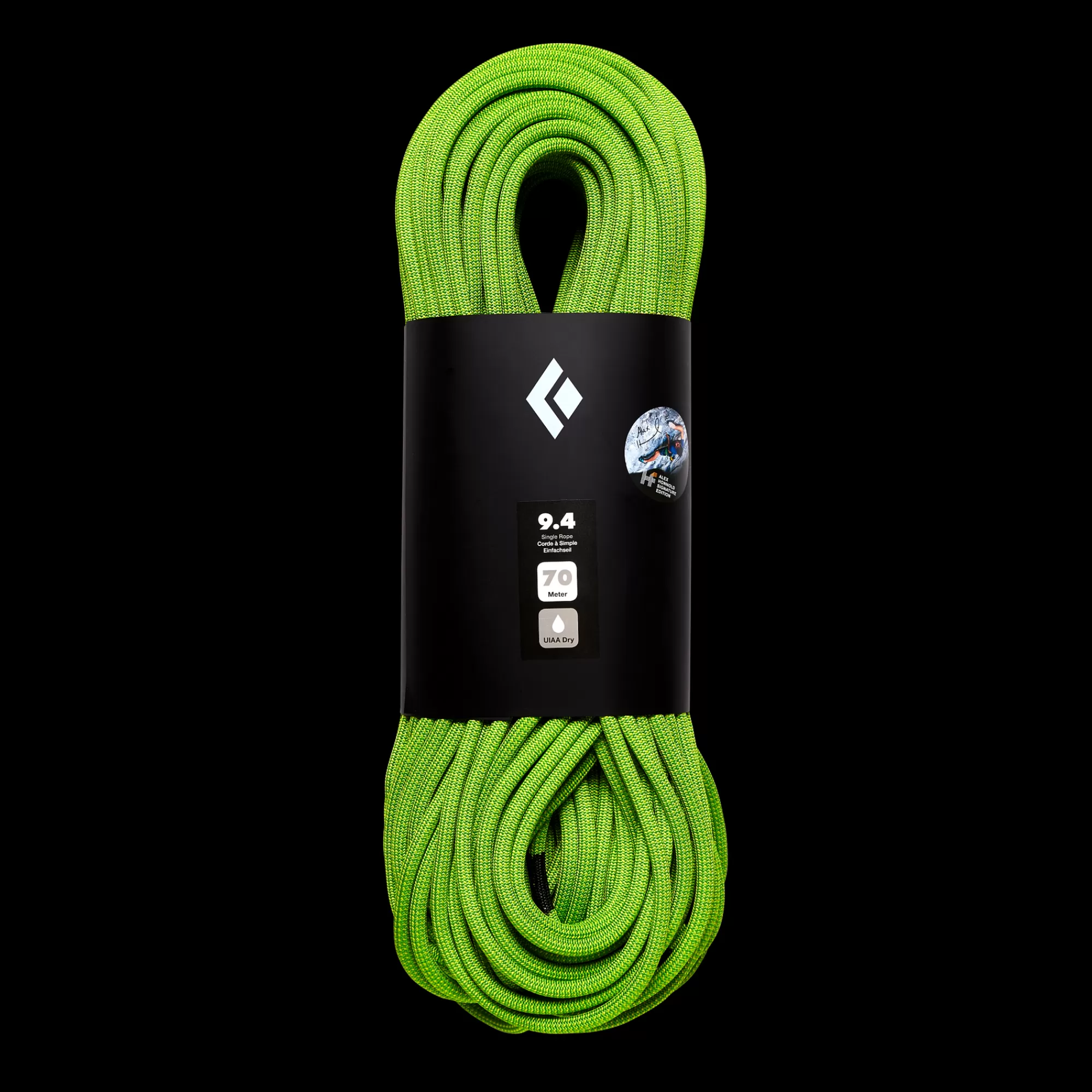 Black Diamond 9.4 Dry Climbing Rope - Honnold Edition