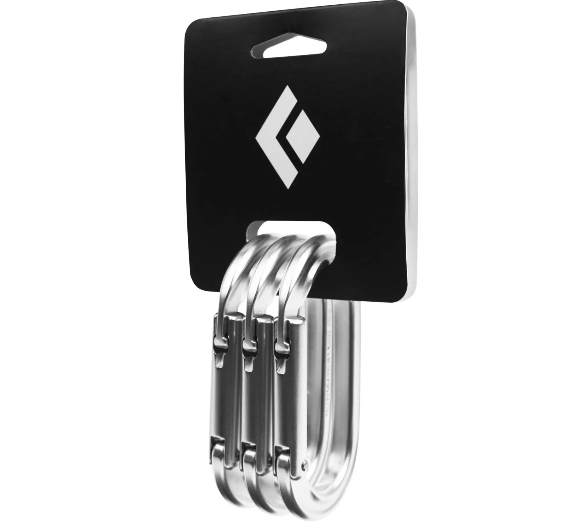 Black Diamond Oval Keylock Carabiner 3-Pack